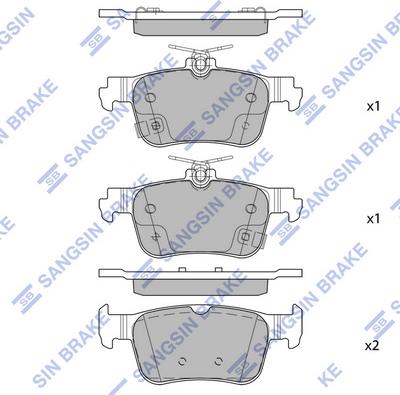 Hi-Q SP2604 - Гальмівні колодки, дискові гальма autocars.com.ua