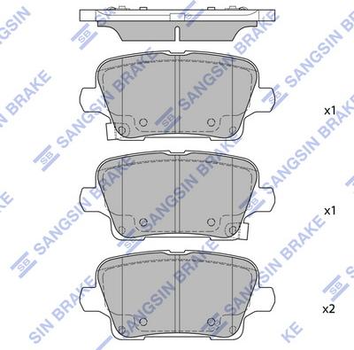 Hi-Q SP2729 - Гальмівні колодки, дискові гальма autocars.com.ua