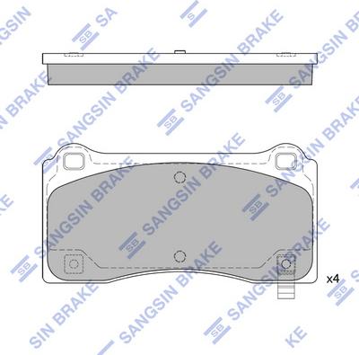 Hi-Q SP2824 - Гальмівні колодки, дискові гальма autocars.com.ua