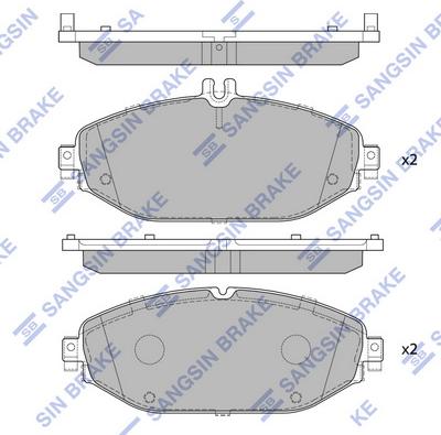 Hi-Q SP4001 - Гальмівні колодки, дискові гальма autocars.com.ua