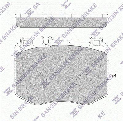 Hi-Q SP4003 - Гальмівні колодки, дискові гальма autocars.com.ua