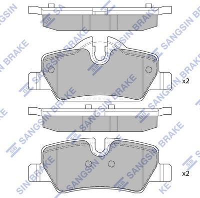 Hi-Q SP4004 - Гальмівні колодки, дискові гальма autocars.com.ua