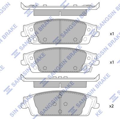 Hi-Q SP4011 - Гальмівні колодки, дискові гальма autocars.com.ua