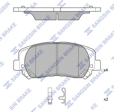 Hi-Q SP4020 - Гальмівні колодки, дискові гальма autocars.com.ua