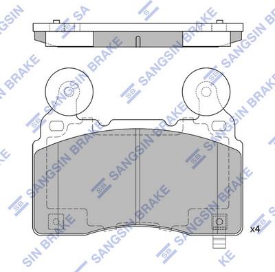 Hi-Q SP4029 - Гальмівні колодки, дискові гальма autocars.com.ua