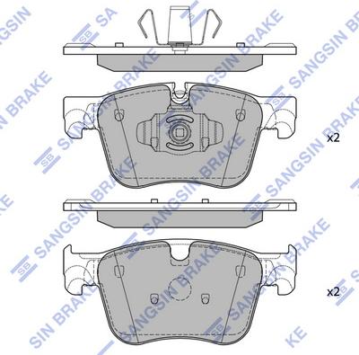 Hi-Q SP4032A - Тормозные колодки, дисковые, комплект avtokuzovplus.com.ua