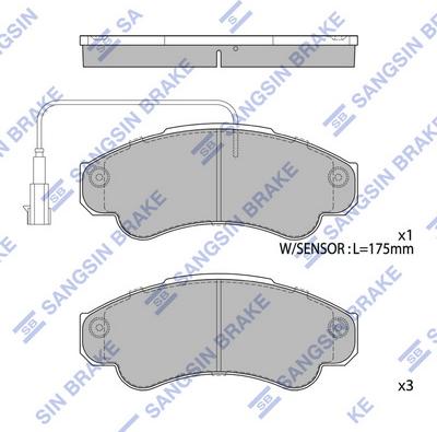 Hi-Q SP4033 - Гальмівні колодки, дискові гальма autocars.com.ua