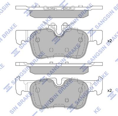 Hi-Q SP4066 - Гальмівні колодки, дискові гальма autocars.com.ua