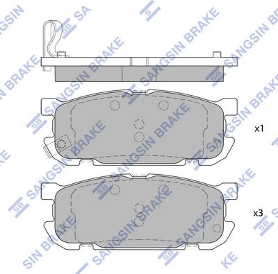 Hi-Q SP4071 - Тормозные колодки, дисковые, комплект avtokuzovplus.com.ua