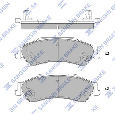 Hi-Q SP4076 - Гальмівні колодки, дискові гальма autocars.com.ua