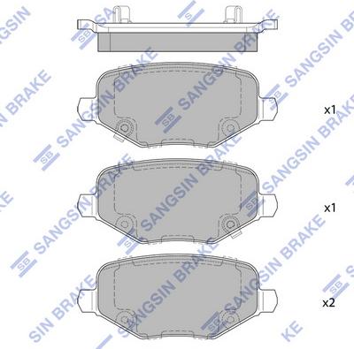 Hi-Q SP4079 - Гальмівні колодки, дискові гальма autocars.com.ua