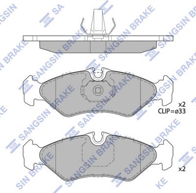 Hi-Q SP4084 - Гальмівні колодки, дискові гальма autocars.com.ua