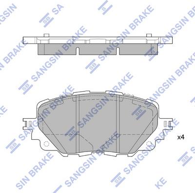 Hi-Q SP4101 - Гальмівні колодки, дискові гальма autocars.com.ua