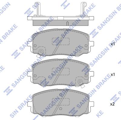 Hi-Q SP4106 - Гальмівні колодки, дискові гальма autocars.com.ua