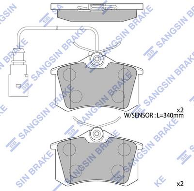 Hi-Q SP4107 - Гальмівні колодки, дискові гальма autocars.com.ua