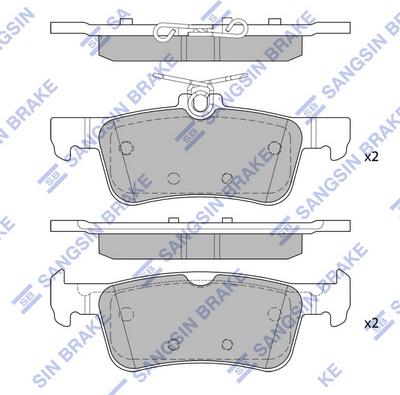 Hi-Q SP4108 - Гальмівні колодки, дискові гальма autocars.com.ua