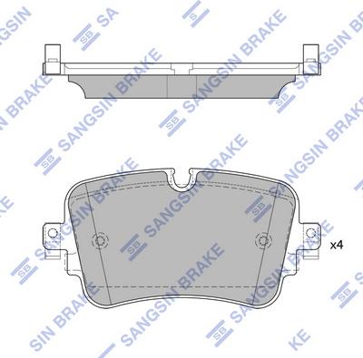 Mando MBF015392 - Гальмівні колодки, дискові гальма autocars.com.ua