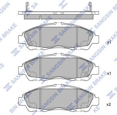 Hi-Q SP4110 - Гальмівні колодки, дискові гальма autocars.com.ua