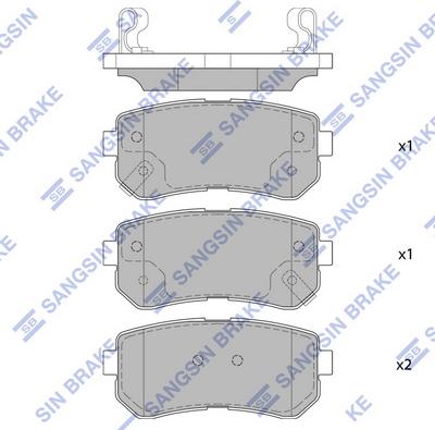 Hi-Q SP4113 - Гальмівні колодки, дискові гальма autocars.com.ua