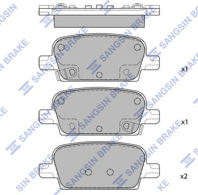 Hi-Q SP4118 - Гальмівні колодки, дискові гальма autocars.com.ua