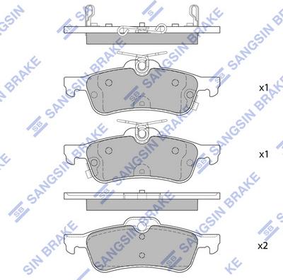 Hi-Q SP4133 - Гальмівні колодки, дискові гальма autocars.com.ua