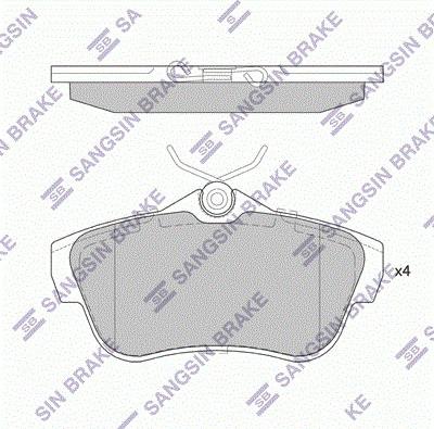 Hi-Q SP4149 - Тормозные колодки, дисковые, комплект avtokuzovplus.com.ua