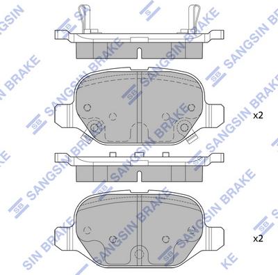 Hi-Q SP4151 - Гальмівні колодки, дискові гальма autocars.com.ua