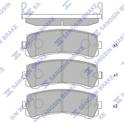 Hi-Q SP4157 - Гальмівні колодки, дискові гальма autocars.com.ua