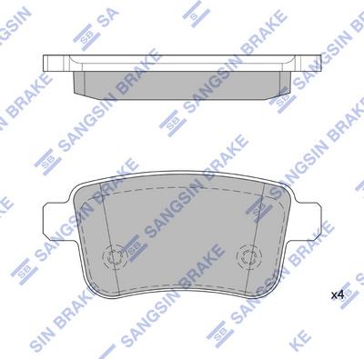 Hi-Q SP4158 - Гальмівні колодки, дискові гальма autocars.com.ua