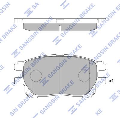 Hi-Q SP4161 - Гальмівні колодки, дискові гальма autocars.com.ua