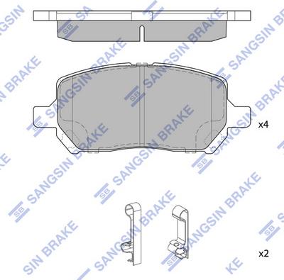 Hi-Q SP4166 - Гальмівні колодки, дискові гальма autocars.com.ua