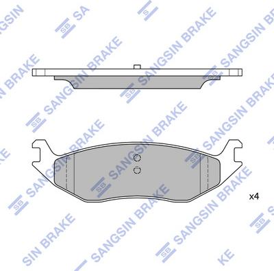 Hi-Q SP4169 - Гальмівні колодки, дискові гальма autocars.com.ua