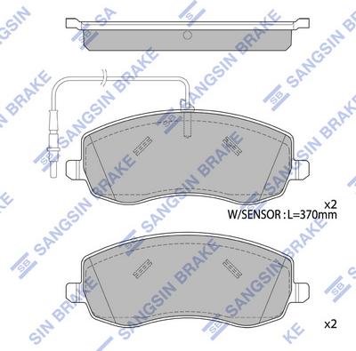 Hi-Q SP4187 - Гальмівні колодки, дискові гальма autocars.com.ua