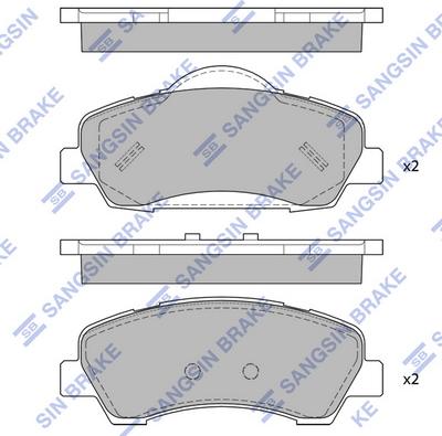 Hi-Q SP4208 - Гальмівні колодки, дискові гальма autocars.com.ua