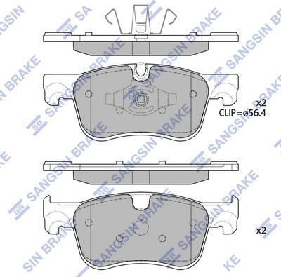 Hi-Q SP4209 - Гальмівні колодки, дискові гальма autocars.com.ua