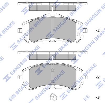 Hi-Q SP4210 - Гальмівні колодки, дискові гальма autocars.com.ua