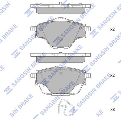 Hi-Q SP4211 - Гальмівні колодки, дискові гальма autocars.com.ua