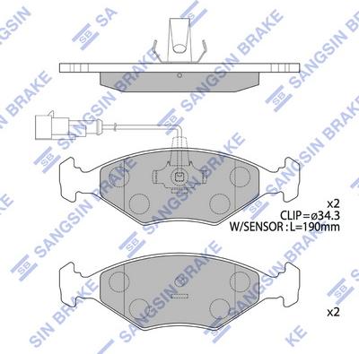 Hi-Q SP4236 - Гальмівні колодки, дискові гальма autocars.com.ua