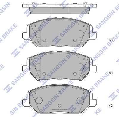 Hi-Q SP4242 - Гальмівні колодки, дискові гальма autocars.com.ua