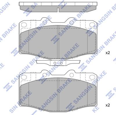 Hi-Q SP4245 - Гальмівні колодки, дискові гальма autocars.com.ua