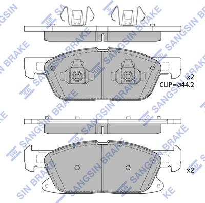 Hi-Q SP4251A - Гальмівні колодки, дискові гальма autocars.com.ua