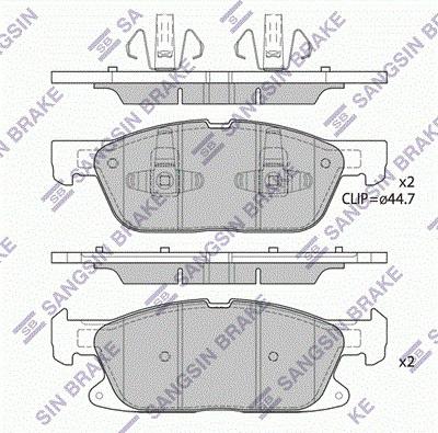 Hi-Q SP4251 - Гальмівні колодки, дискові гальма autocars.com.ua
