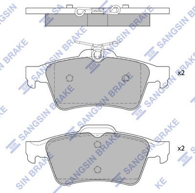 Hi-Q SP4254 - Гальмівні колодки, дискові гальма autocars.com.ua