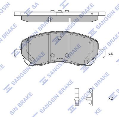 Hi-Q SP4277 - Гальмівні колодки, дискові гальма autocars.com.ua