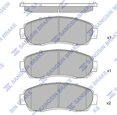 Hi-Q SP4282 - Гальмівні колодки, дискові гальма autocars.com.ua