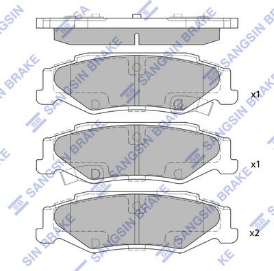 Hi-Q SP4303 - Гальмівні колодки, дискові гальма autocars.com.ua