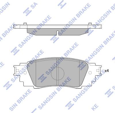 Hi-Q SP4309 - Гальмівні колодки, дискові гальма autocars.com.ua