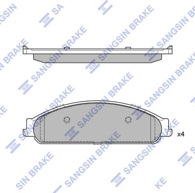 Hi-Q SP4310 - Гальмівні колодки, дискові гальма autocars.com.ua