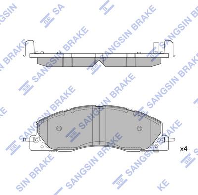 Hi-Q SP4317 - Гальмівні колодки, дискові гальма autocars.com.ua