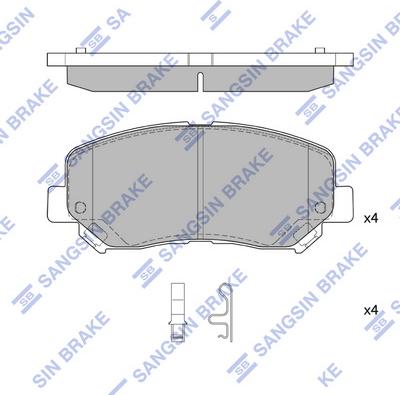 Hi-Q SP4322 - Гальмівні колодки, дискові гальма autocars.com.ua